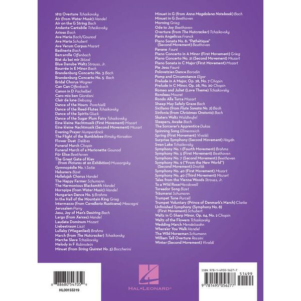 Hal Leonard 101 Classical Themes Tenorsax.