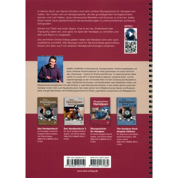 Edition Dux bungsstücke for Handpan