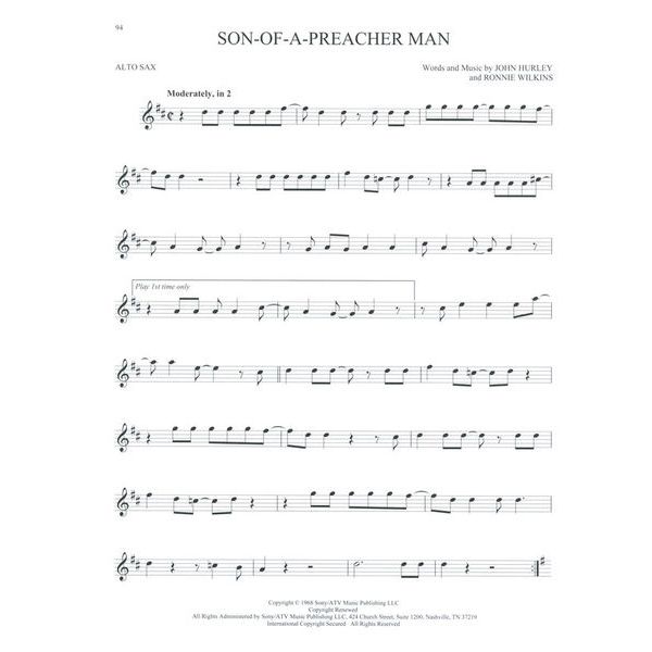 Hal Leonard 101 Popular Songs Alto Sax