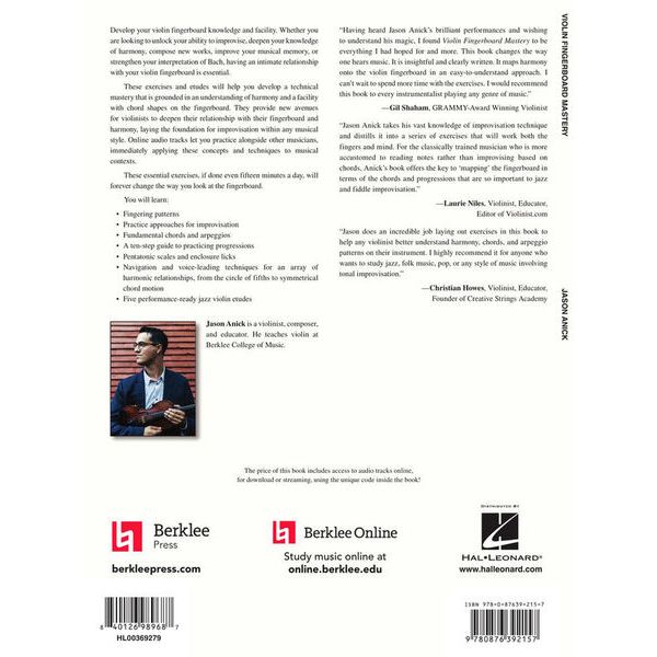 Berklee Press Violin Fingerboard Mastery