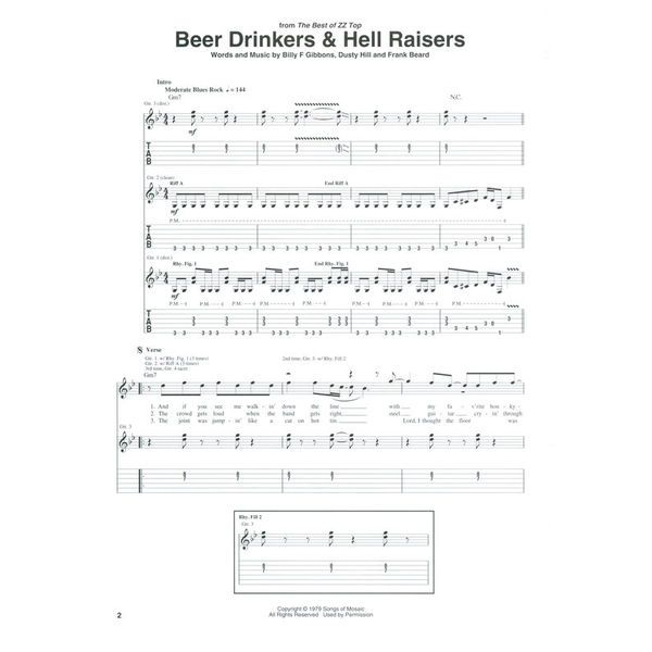 Hal Leonard ZZ Top Guitar Anthology