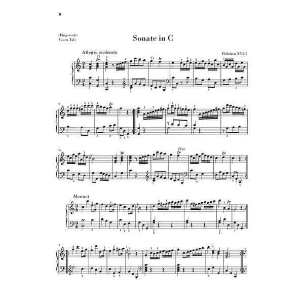 Henle Verlag Haydn Kleine frühe Sonaten