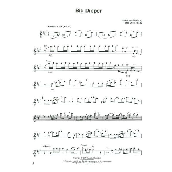 Hal Leonard Jethro Tull Flute Solos