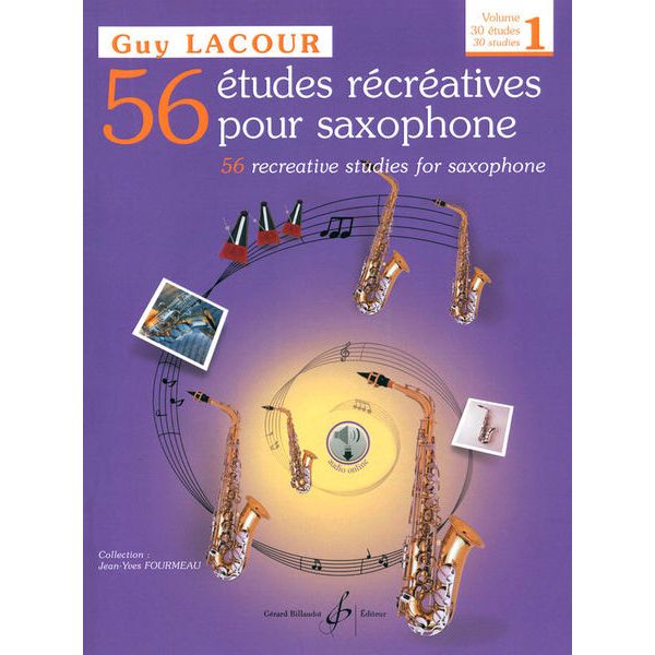 Editions Billaudot 56 Etudes Recreatives Sax 1