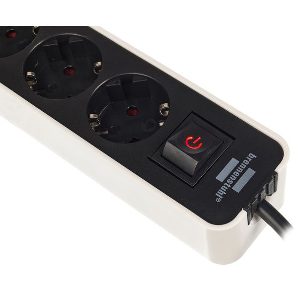 Brennenstuhl Ecolor 4-Way 1,5m USB sw/wh