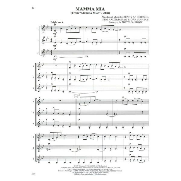 Alfred Music Publishing Movie Trios For All Violin