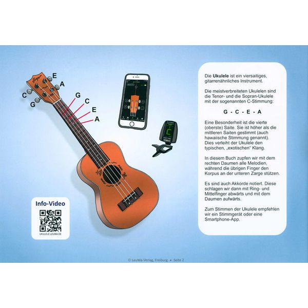 LeuWa-Verlag 16 Kinderlieder Ukulele 1