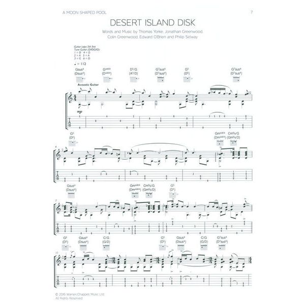 Faber Music Radiohead Acoustic Guitar