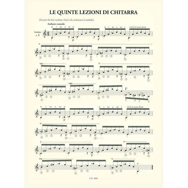 Ricordi Sagreras Lezioni di Chitarra