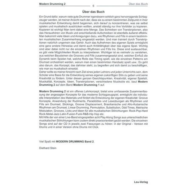 Leu Verlag Modern Drumming 2
