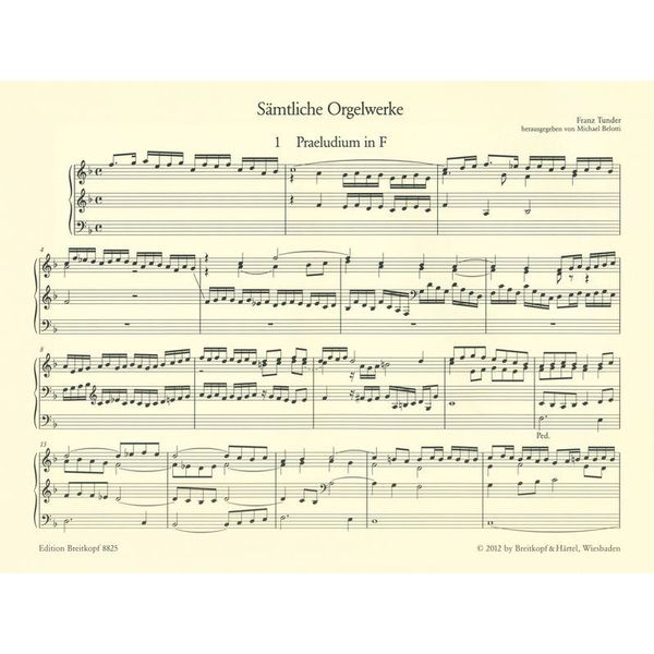 Breitkopf & Hrtel Tunder Smtliche Orgelwerke