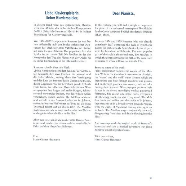Schott Smetana Die Moldau Easy Piano