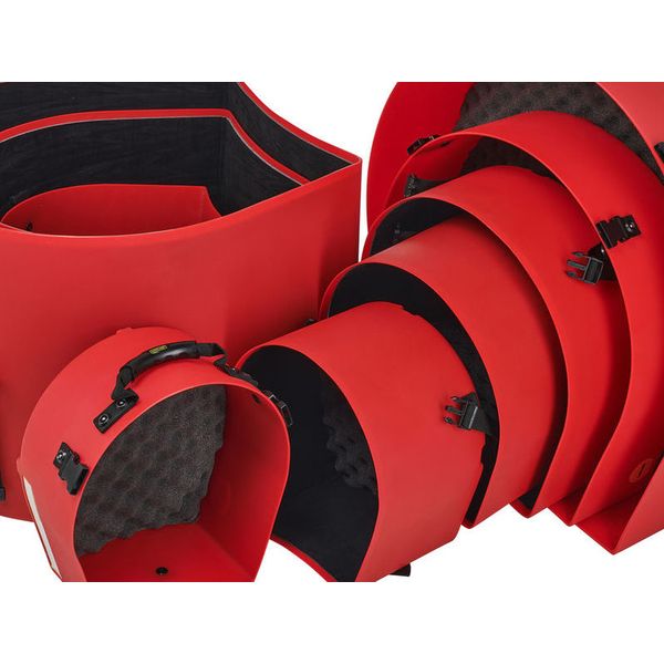 Hardcase HRockFus3 F.Lined Set Red
