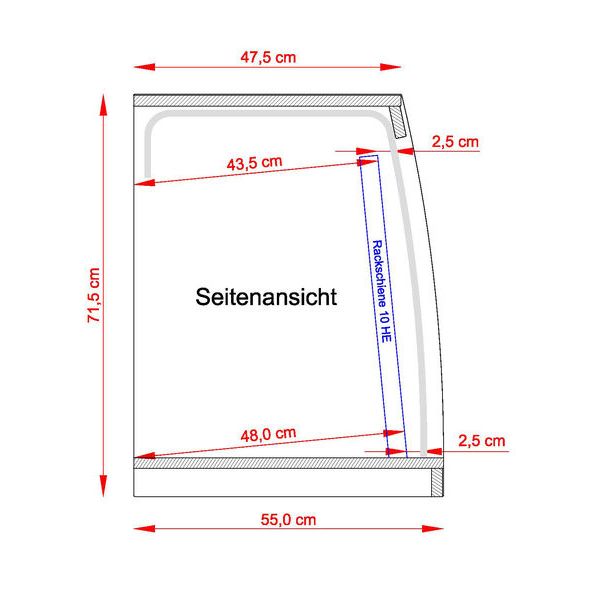 Thon Studio Rack 12U black