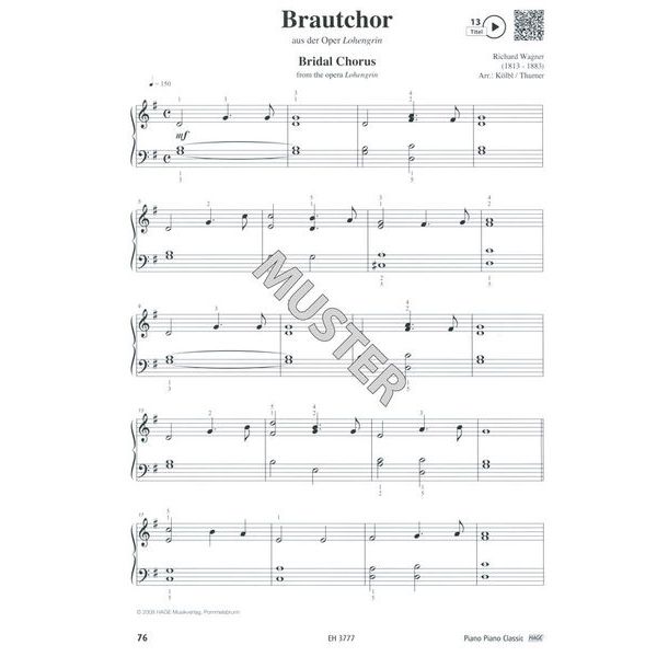 Hage Musikverlag Piano Classic Easy