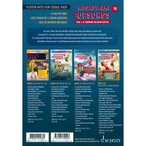 Schott Megastarke Popsongs 18