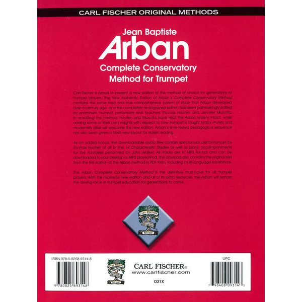 Carl Fischer Arban Complete Trumpet