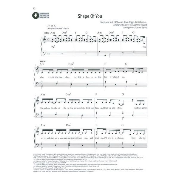 Schott Pop Piano Playlist 3