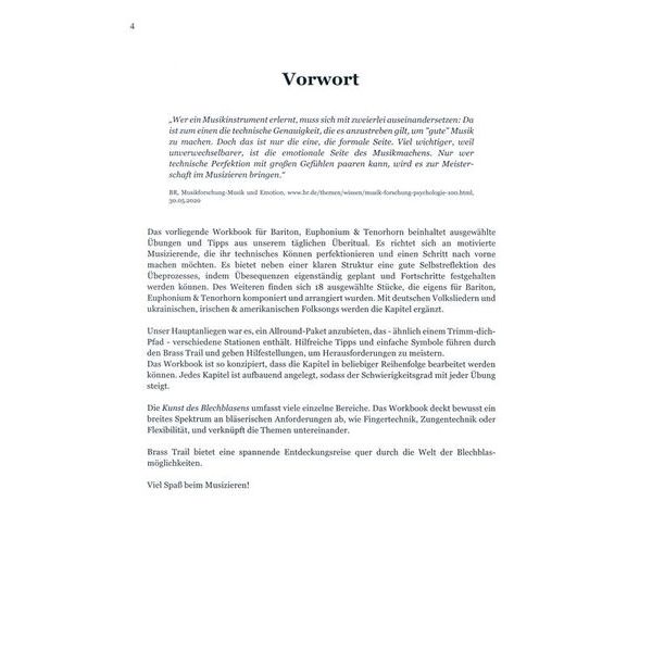 Brasstrail Personal Workbook Treble Clef