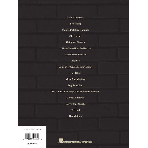 Hal Leonard Beatles Abbey Road