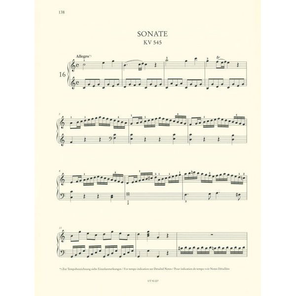 Wiener Urtext Edition Mozart Klaviersonaten 2
