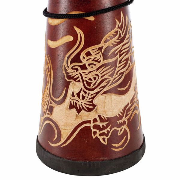 Terre Djembe Carved Dragon 50cm