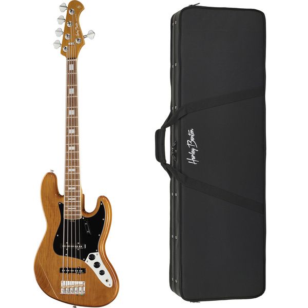 Harley Benton MV-5JB Natural w/Case
