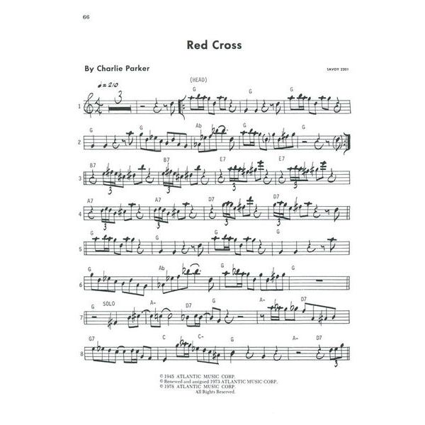 Atlantic Music Charlie Parker Omnibook Eb