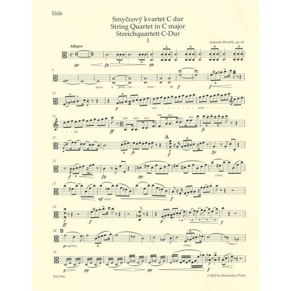 Brenreiter Dvorák Streichquartett Nr. 11