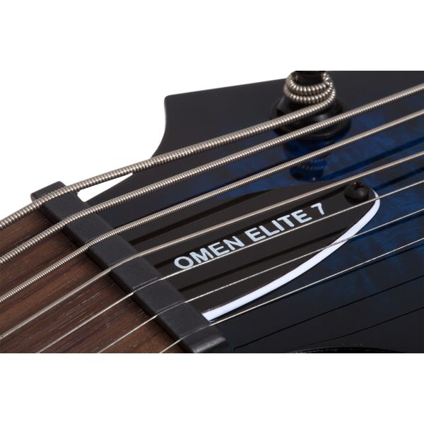 Schecter Omen Elite-7 See Blue Burst