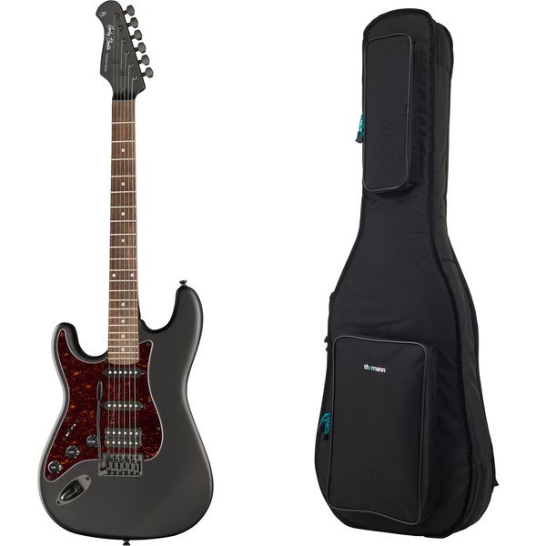 Harley Benton ST-20HSS LH SBK w/Bag