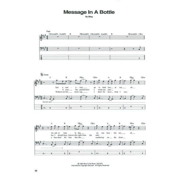 Music Sales The Best Of Police Bass