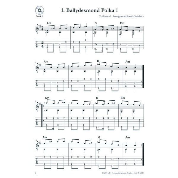 Acoustic Music Books Irish Guitar Tunes