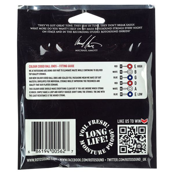 Rotosound MAS11 Michael Amott Sign. Set