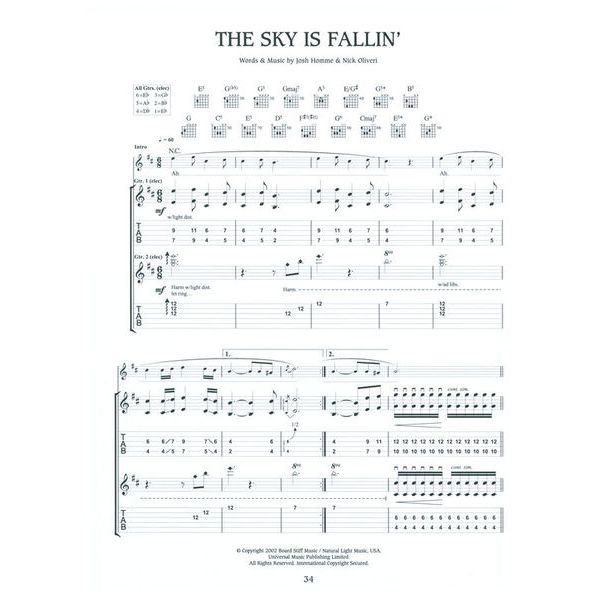 Wise Publications Queens Of The Stone Age Deaf