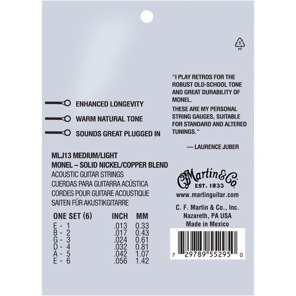 Martin Guitar Retro MLJ-13 Medium Light