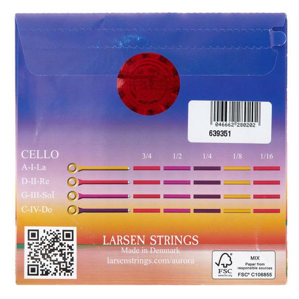 Larsen Aurora Cello A String 1/8 Med.