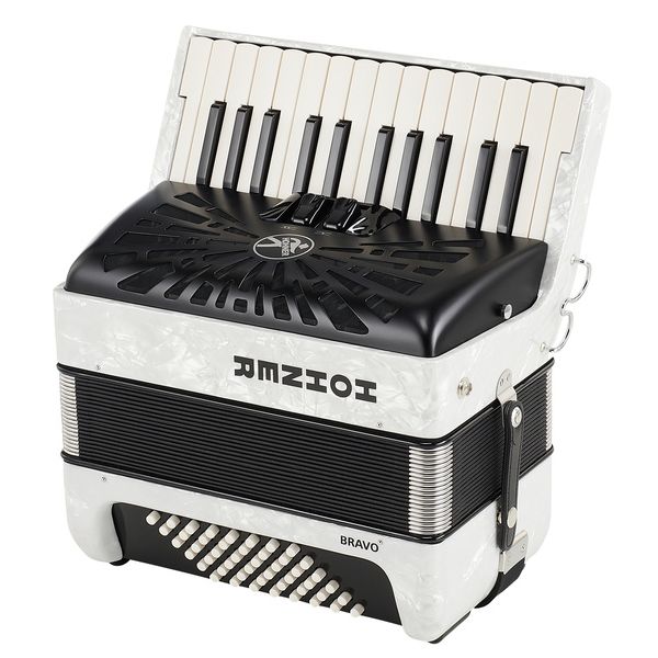 Hohner Bravo II 48 White silent key