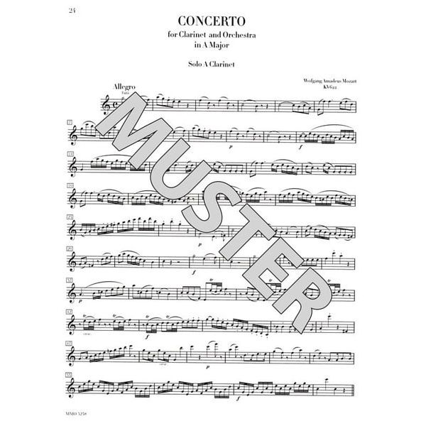 Music Minus One Mozart Clarinet Concerto KV622
