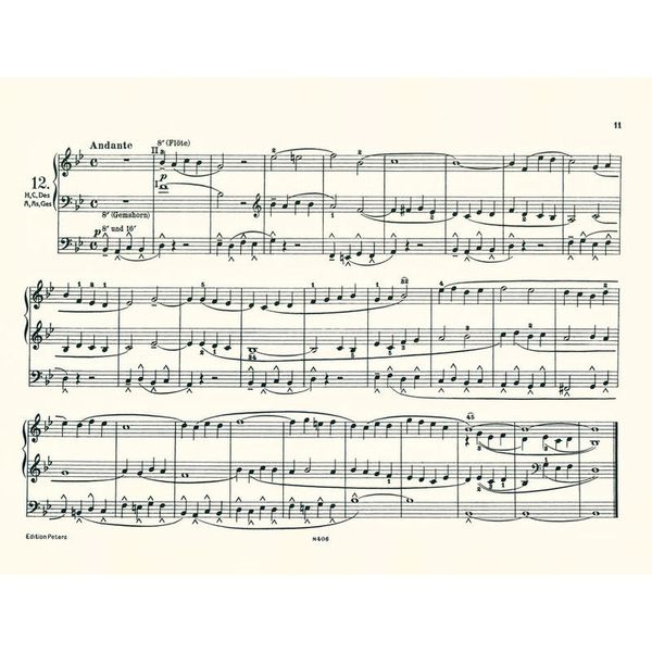 Edition Peters Pedalstudien for Orgel 1