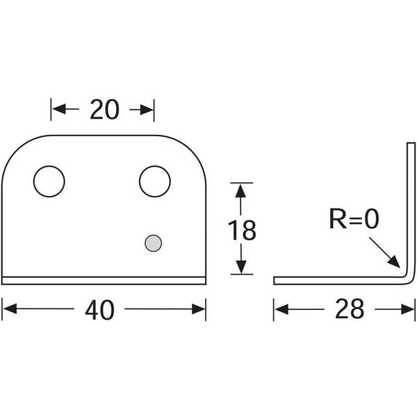 Adam Hall 4043 Corner Brace 40x28