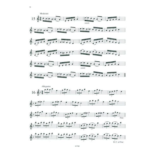 Brenreiter 35 Etüden Sopranblockflöte