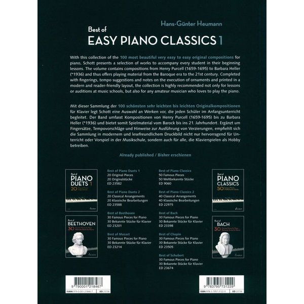 Schott Best of Easy Piano Classics 1