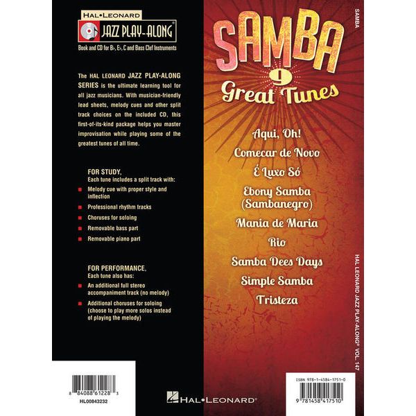 Hal Leonard Jazz Play-Along Samba