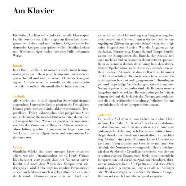 Henle Verlag Am Klavier Debussy