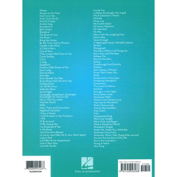 Hal Leonard 101 Beautiful Songs Cello