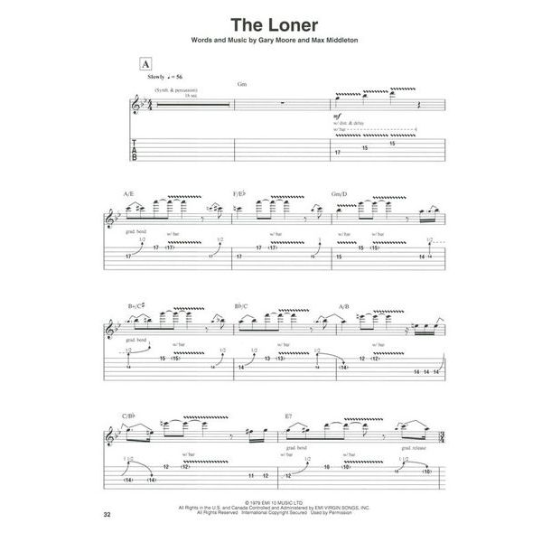 Hal Leonard Guitar Play-Along Gary Moore