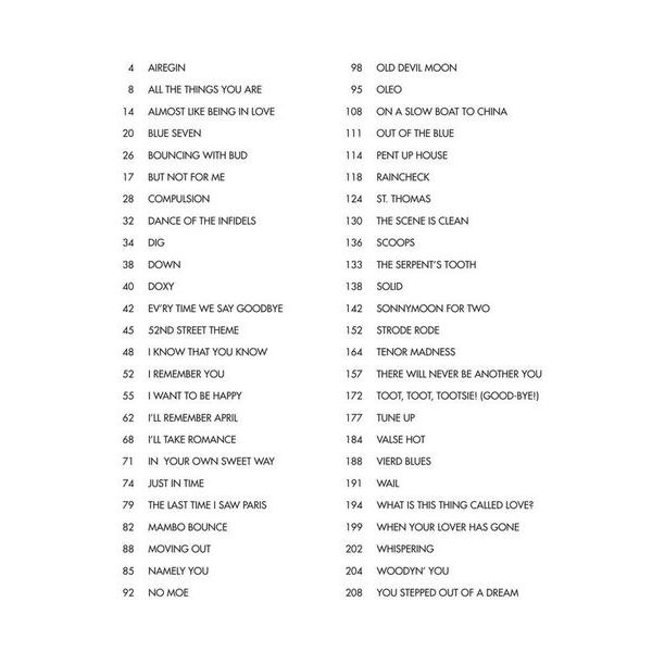 Hal Leonard Sonny Rollins Omnibook C