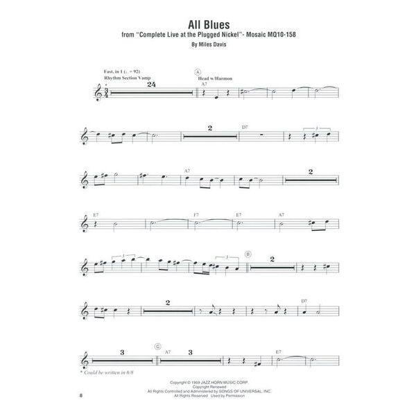 Hal Leonard Miles Davis Omnibook Bb