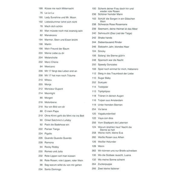 Musikverlag Hildner 140 deutsche Schlager 50/60